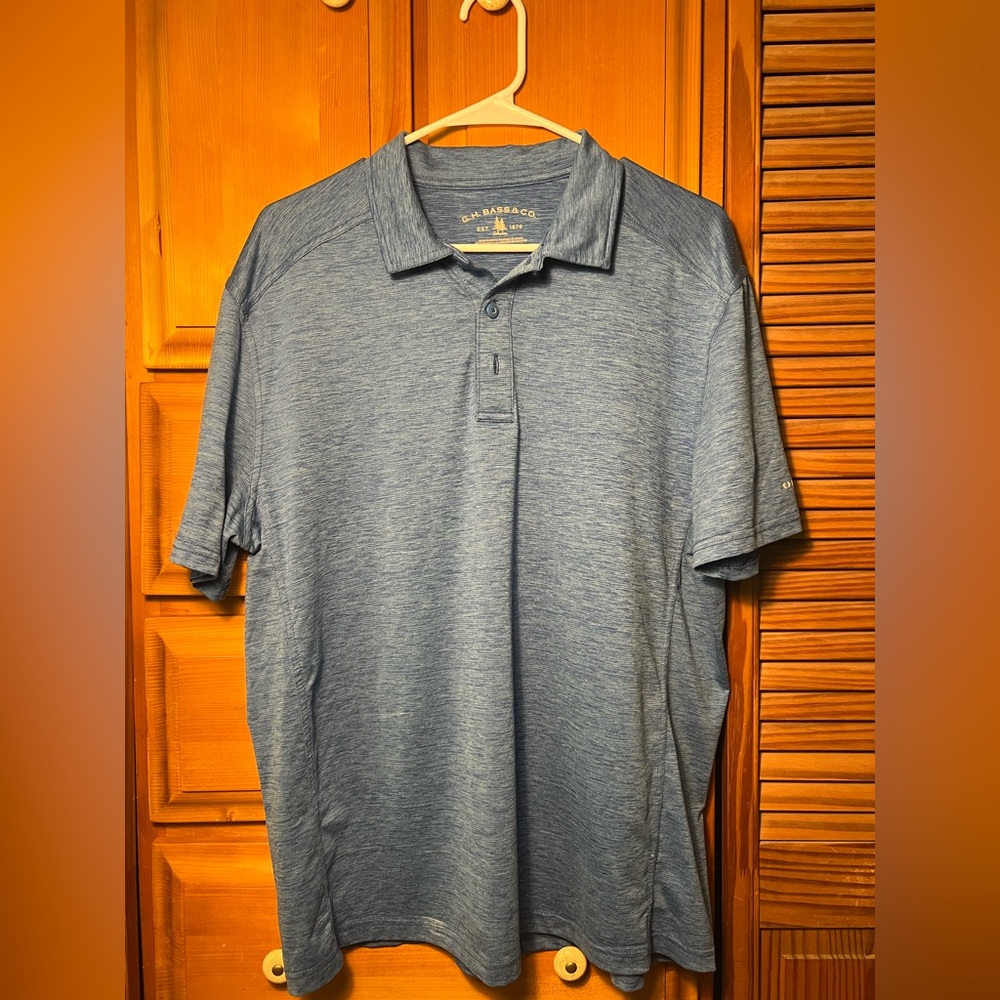 G.H. Bass & Co. Blue Polo Shirt Classic Style